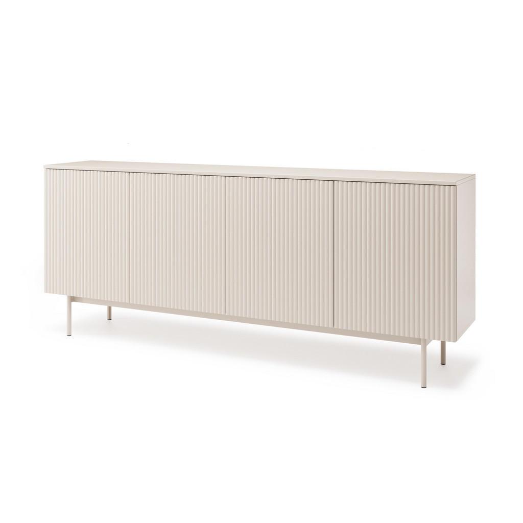 Beautysofa Kommode, Kaschmir, Metall, 200x83x38 cm, Wohnzimmer, Kommoden & Sideboards, Kommoden