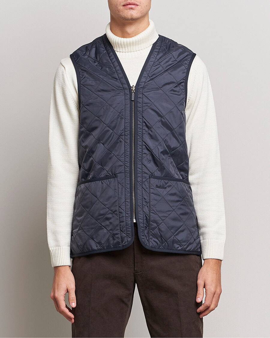 Barbour Lifestyle Quilt Waistcoat/Zip-In Liner Navy men XL/UK44-46 Blå
