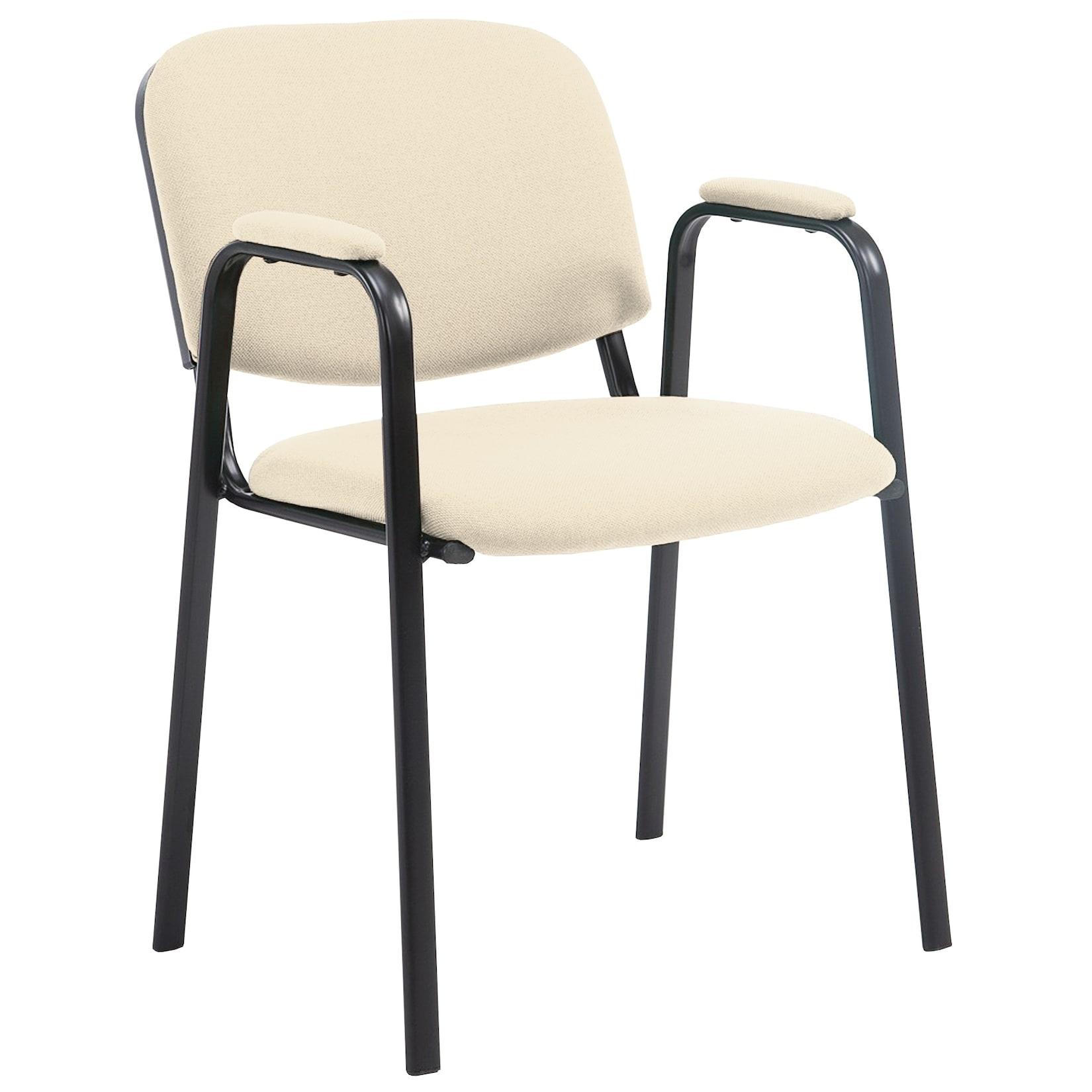 CLP Besucherstuhl Ken PRO Stoff - Farbe: creme
