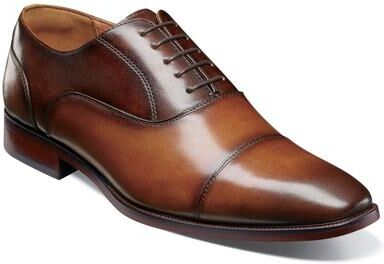 Florsheim Sorrento Lux Cap Toe Bal Oxford Shoes - Mens 7 Brown Oxford W