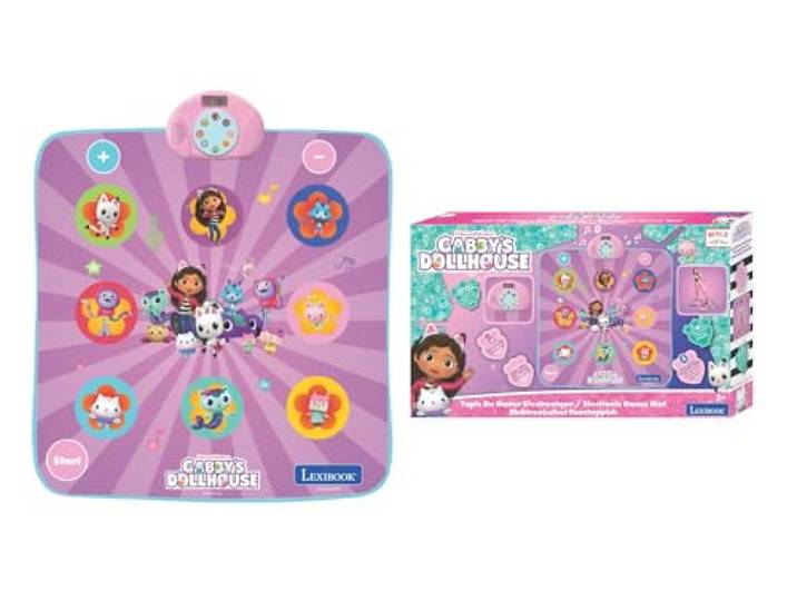 Lexibook, Gabby's Dollhouse, dansmat, DM10GDH