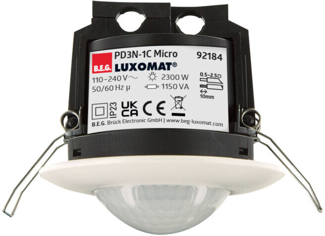 BEG Brück Electronic Détecteur de mouvement plafond PD3N-1C-DE Micro ; BEG Br?ck (92184)