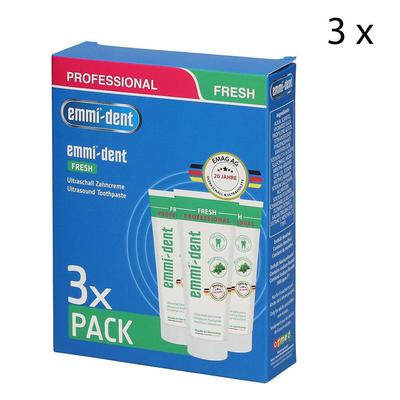 emmi-dent Fresh Dentifrice à ultrasons x3 3x3 St Zahncreme