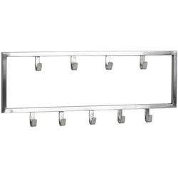 WANDGARDEROBE Metall Silber Modern poliert