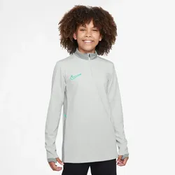 Nike Dri-FIT Academy 25 langarm-Fußballoberteil Kinder grau/türkis