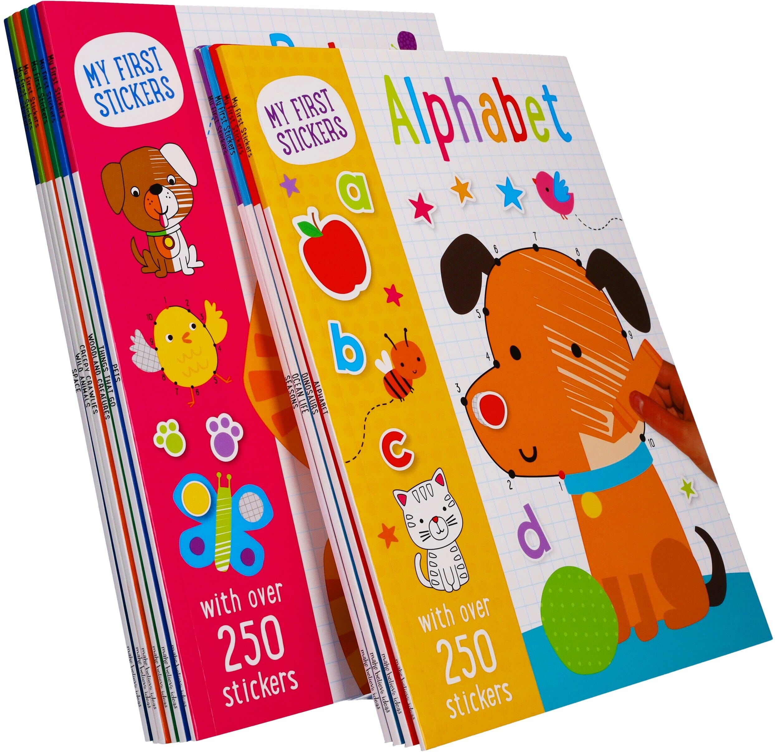 My First Stickers 10 Activity Books Collection with Over 250 stickers - Age 3-5- Paperback Make Believe Ideas
