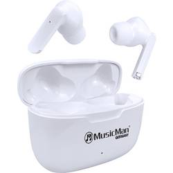 Music Man BT-X63 In Ear Headset Bluetooth® Stereo Weiß Headset, Ladecase, Touch-Steuerung Telefon 5098