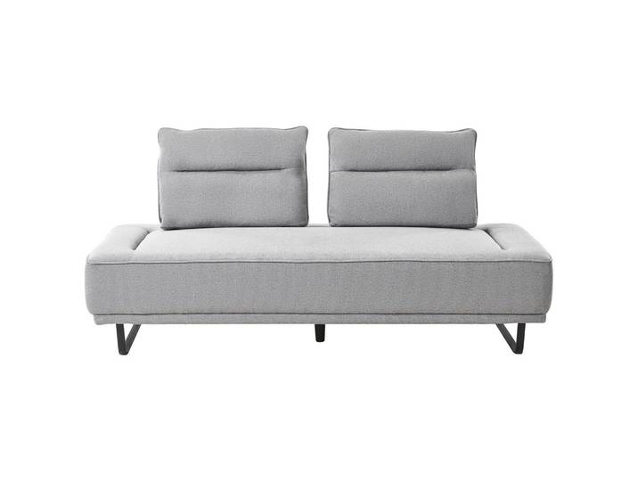 3-SITZER-SOFA Stoff Grau Faxen
