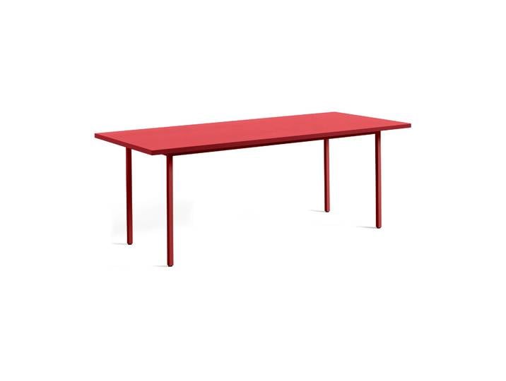 HAY Two-Colour Esstisch 90x200 cm Maroon red-red