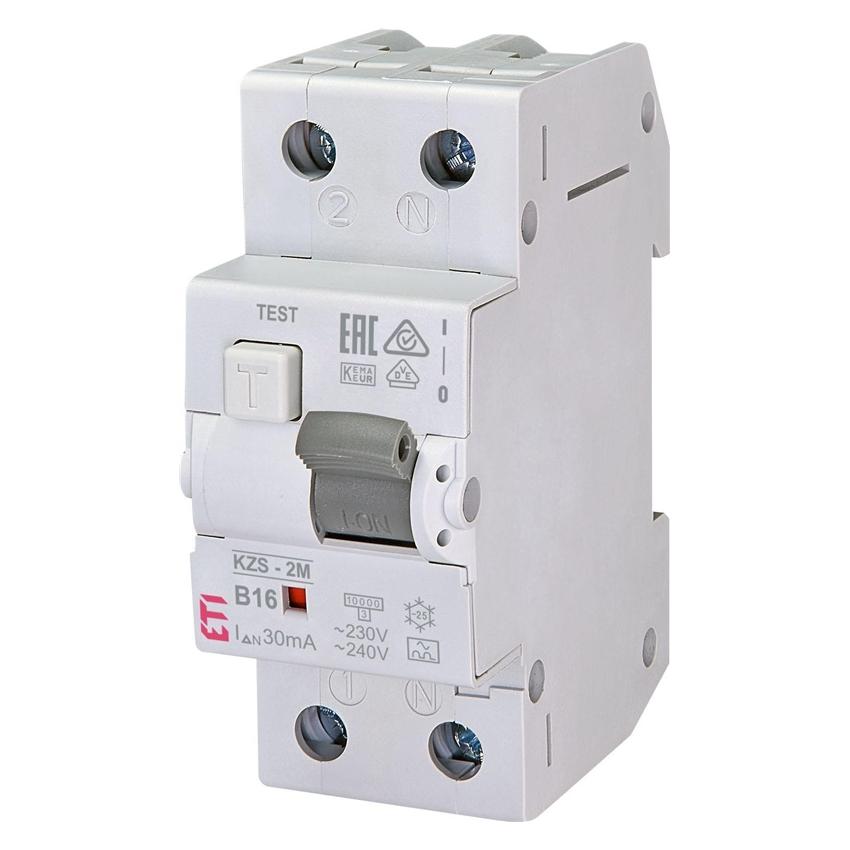Eti Polam Fehlerstrom-Schutzschalter KZS-2M 2P 16A B 0,03A Typ A - 002173204 (002173204)