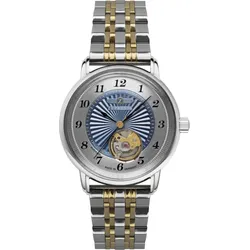 Zeppelin Damenuhr 8567M3 Sonderangebot - Blaues Ziffernblatt mit zentraler Guillochierung und schwarzen Zahlen/Indices,gold - 36mm