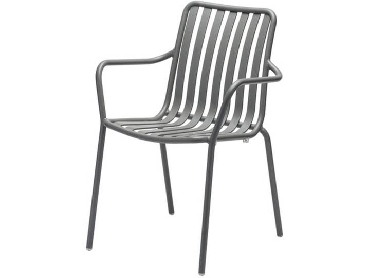 Armlehnstuhl Casablanca Aluminium grau 58x84.2x59 cm