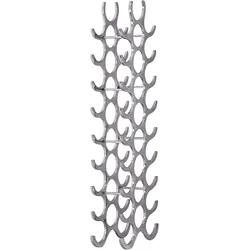 Weinregal Metall Alufarben ca. 31x98x14cm