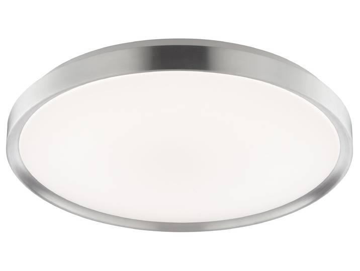 Brilliant : Plafonnier LED\, diamètre 48\,5 cm\, finition fer/blanc\, 17W\, indice de protection IP20\, pour intérieur