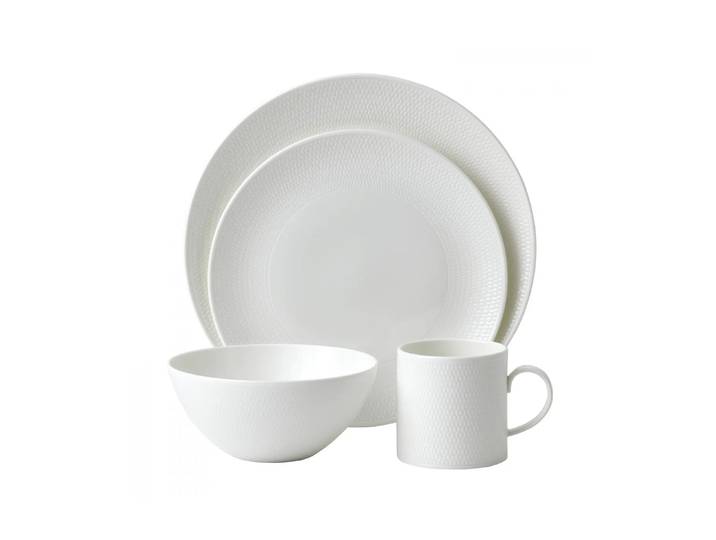 Wedgwood Ensemble de vaisselle Gio 16 pièces blanc