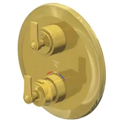 Steinberg Serie 350 Brausethermostat 35041333BG Unterputz, 2-Wege Umsteller, brushed gold