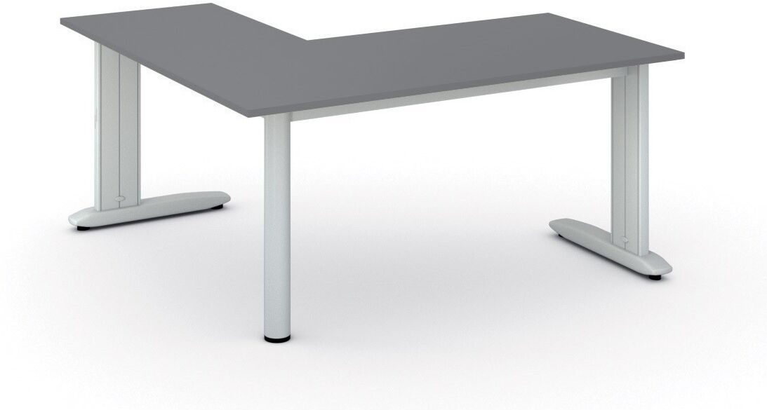 B2B Partner Büroschreibtisch PRIMO FLEXIBLE, 160x160 cm, Graphit