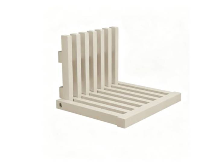Wandmontierter klappbarer Massivholz‑Hocker, platzsparender Schuhsitz Massivholz, platzsparendes Klappdesign, kompakte Größe, modern‑minimalistischer Stil(B(Rubber Wood))