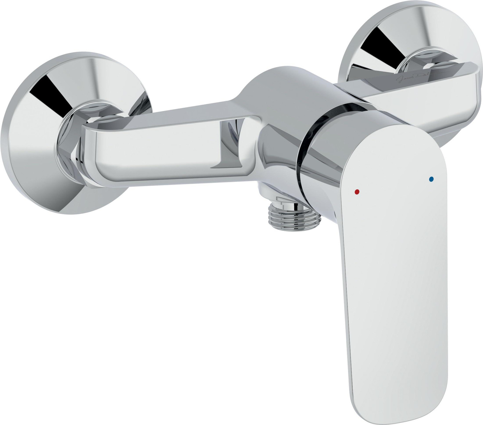 Dripio Wanddouchearmatuur met één hendel, waterbesparend, chroom