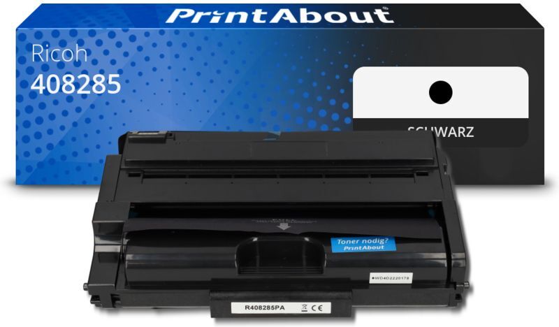 PrintAbout Toner kompatibel mit Ricoh 408285 - Schwarz