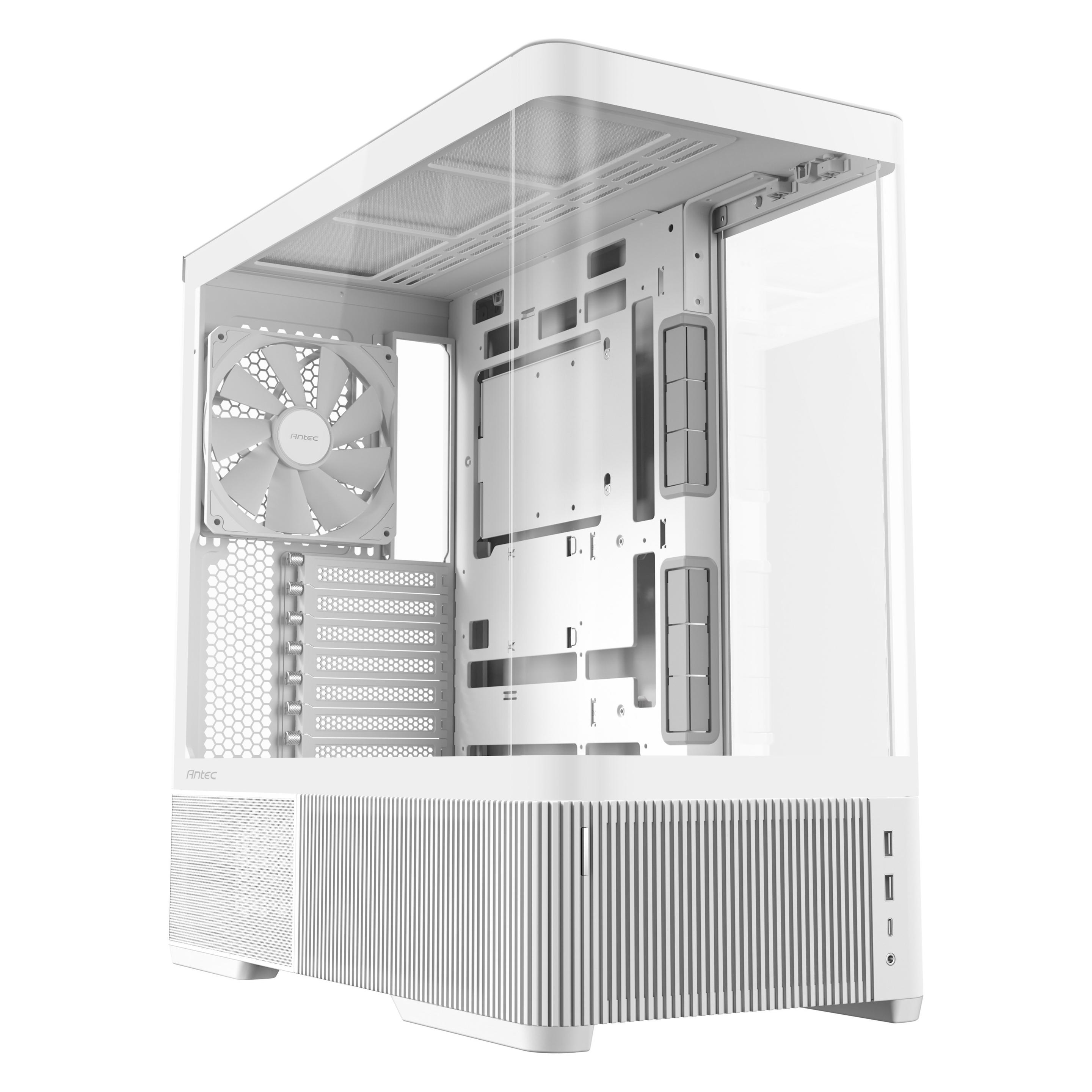 Antec C6 Curve Air Mid-Tower ATX Case, white (ATX, ITX, mATX) (0-761345-10276-6)