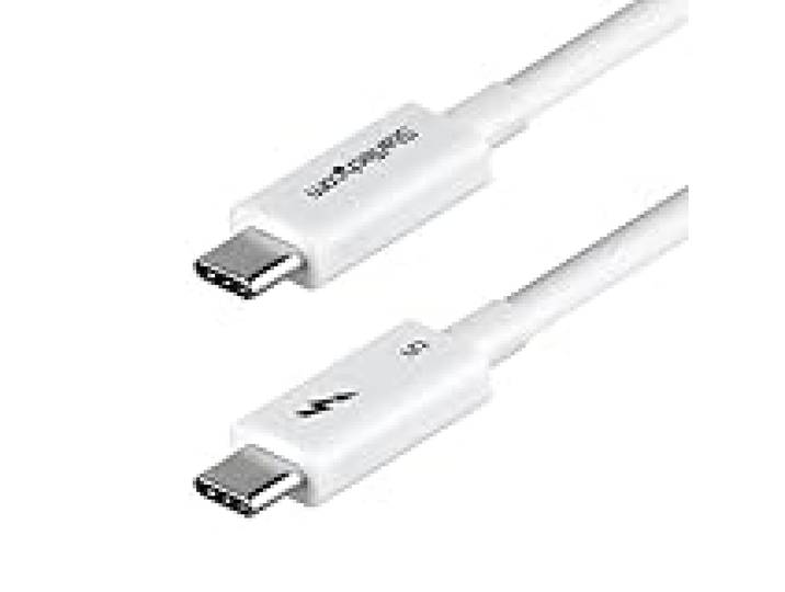 StarTech Câble Thunderbolt 5 1m USB-C 80Gbps 240W PD 8K 60Hz Blanc