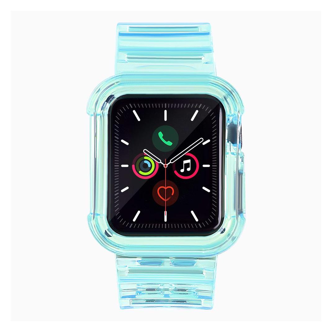 Hurtel Strap Light Set replacement band strap case for Watch 3 42mm / Watch 2 42mm blue (Silikon, Thermoplastisches Polyurethan) (1404978613)