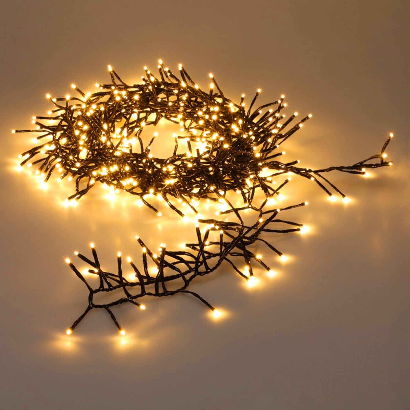 Spetebo Lichtketting met warm wit licht voor buiten, 15 meter, 1152 LED met timer en 8 functies