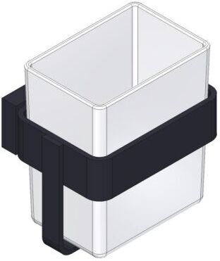 Giese GmbH Giese Gifix Tono Glashalter 39010-14 Wandmodell, schwarz matt