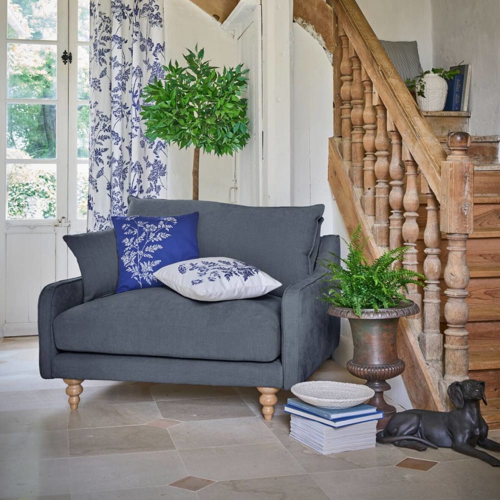 CAMIF Fauteuil tissu xl bleu Bleu 124x90x99cm