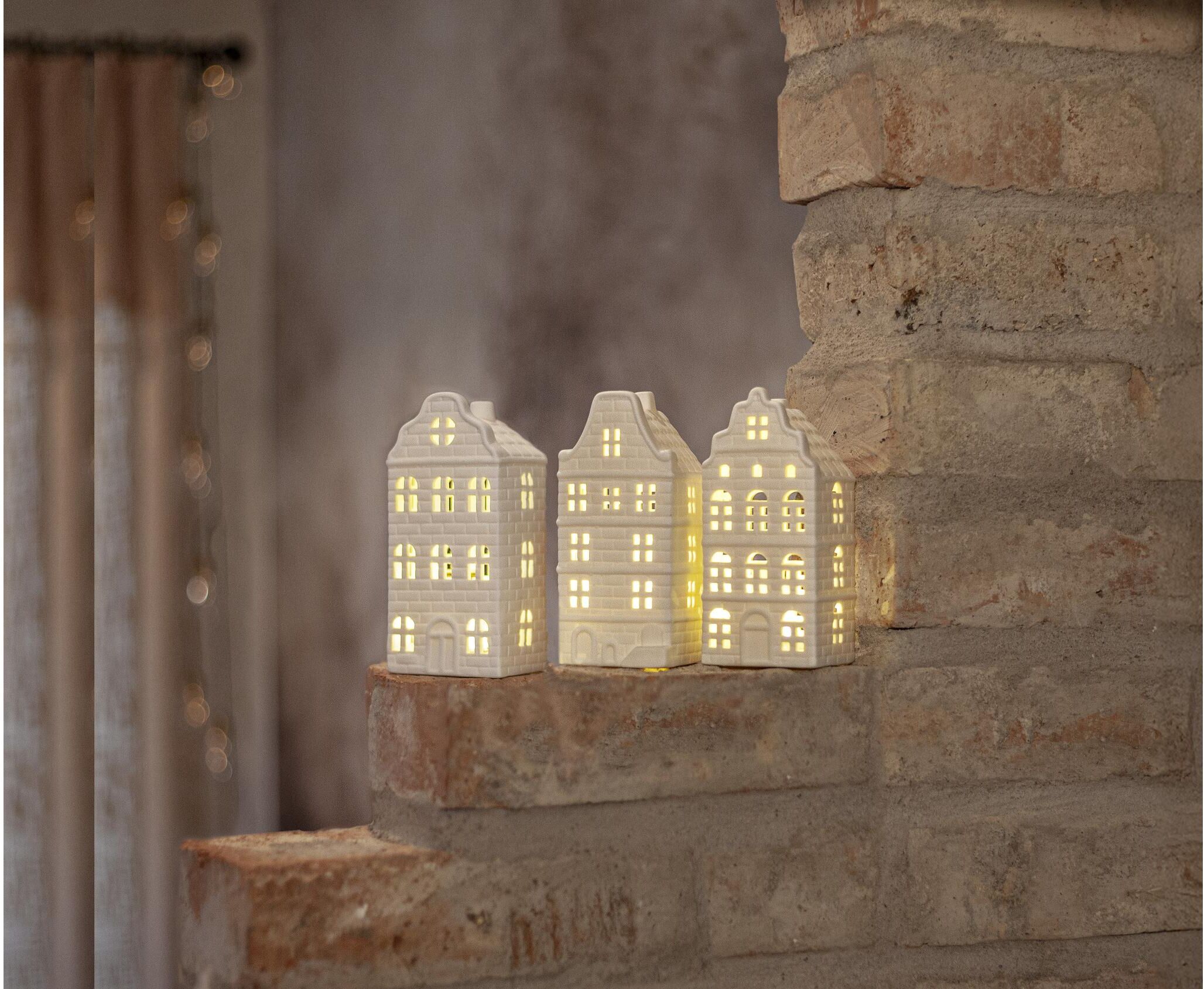 LED Dekoobjekt "Indoor Dekoration Vinter Indoor, Weiss, 15.00 cm Höhe", weiß, neutral, H: 15cm, Leuchten, LED Dekoobjekt weiß, neutral H: 15cm