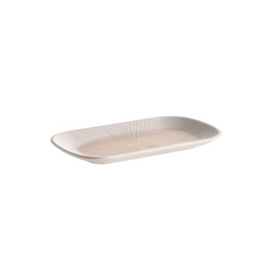 Tablett APS "GN 1/4 BLUSH, Melamin", weiß, beige, B:16,2cm H:2,5cm L:26,5cm, Melamin, Tabletts, ideal zum Servieren von Snacks & Fingerfood