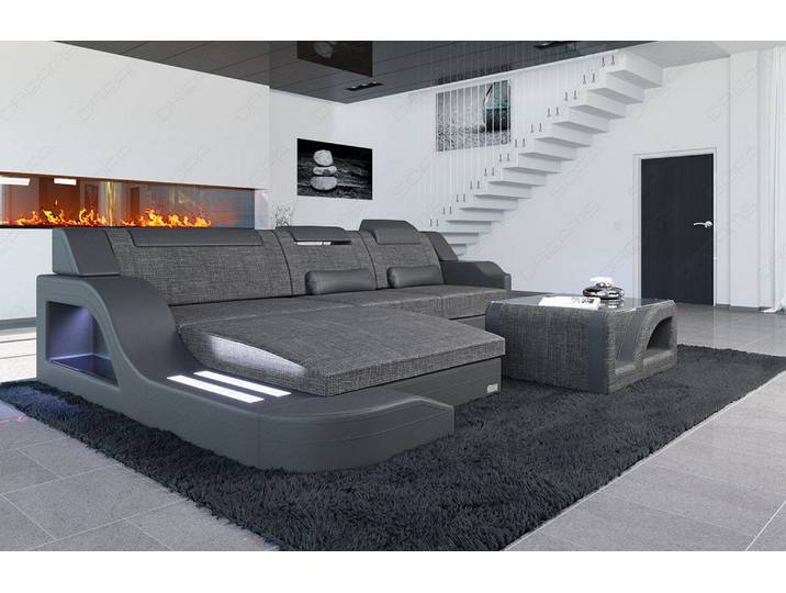 Stoff Ecksofa Palermo L-Form