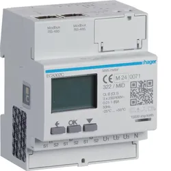 Hager Energiezähler 3ph,indirekt, AGARDIO,MID