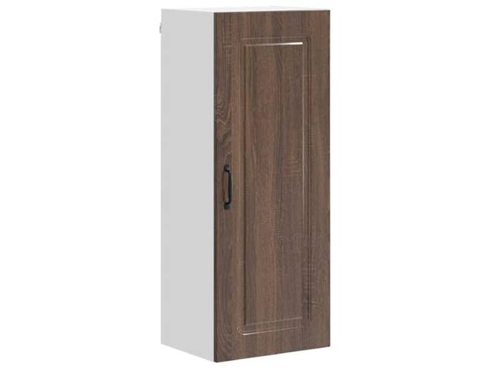 fsahslih Küchen-Wandschrank Braun Eichen-Optik 40 x 31 x 100 cm Kompakter Hängeschrank in Eichen-Optik für die Küche: 3 Regalfächer bieten viel Platz für Gewürze, Töpfe und Geschirr.