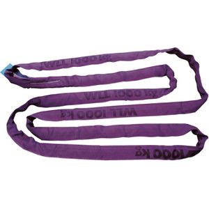 Kerbl Rundschlinge 37713, Umfang 3 m, 1,5m Länge, EN 1492-2, violett, Traglast 1 Tonne