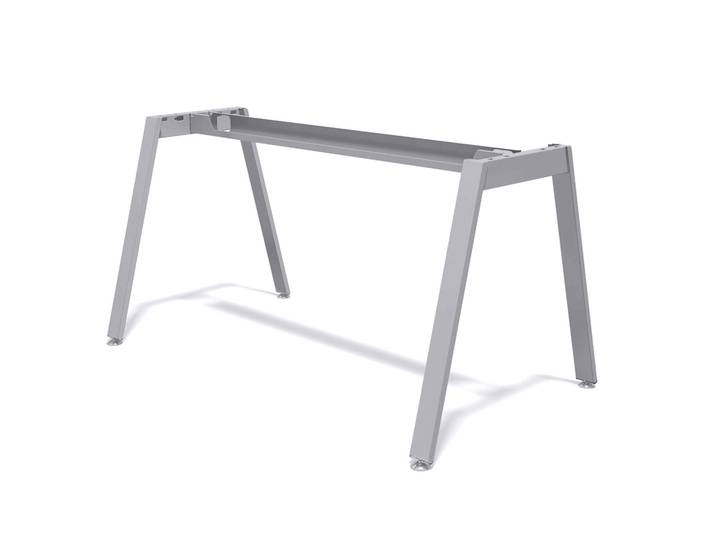 Tischgestell Tradingzone Sem 120x60 cm, Silbergrau, Neu, Bürotisch - für Büro oder Homeoffice