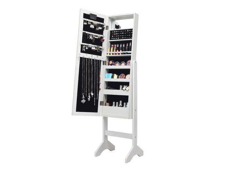 SCHMUCKSCHRANK 145cm Weiß