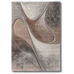 Design-Teppich Brilliance 80 x 150 cm Polypropylen Braungrau