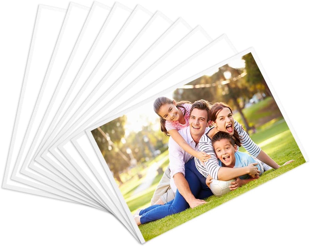 Set van 10 magnetische fotolijsten, wit, 10x15 cm