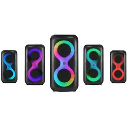 Manta SPK0401B100 Eris (10 h), Bluetooth Lautsprecher, Schwarz