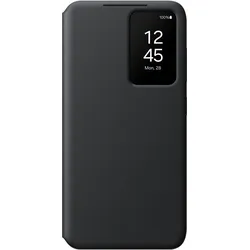 Samsung Smart View Wallet Case (Samsung Galaxy S24), Smartphone Hülle, Schwarz
