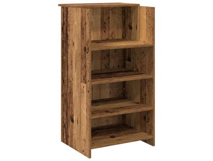 HKLGBVCR Empfangsschreibtisch, 55 x 50 x 103,5 cm, Holz Integrierte Theke, Aufbewahrungsregal, Wandbefestigung, Hotellobby, Klinik, Schönheitssalon