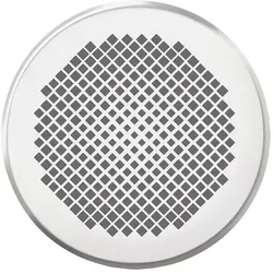 Vaillant Design-Abdeckblende rund 125 mm Square Edelstahl