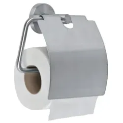 Toilettenpapierspender Simex Classic Edelstahl satiniert Halterung mit Abdeckung, zur Wandmontage, für 1 Rolle