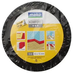 Weich-Sockelleiste KOMFORT - Schwarz - 5m