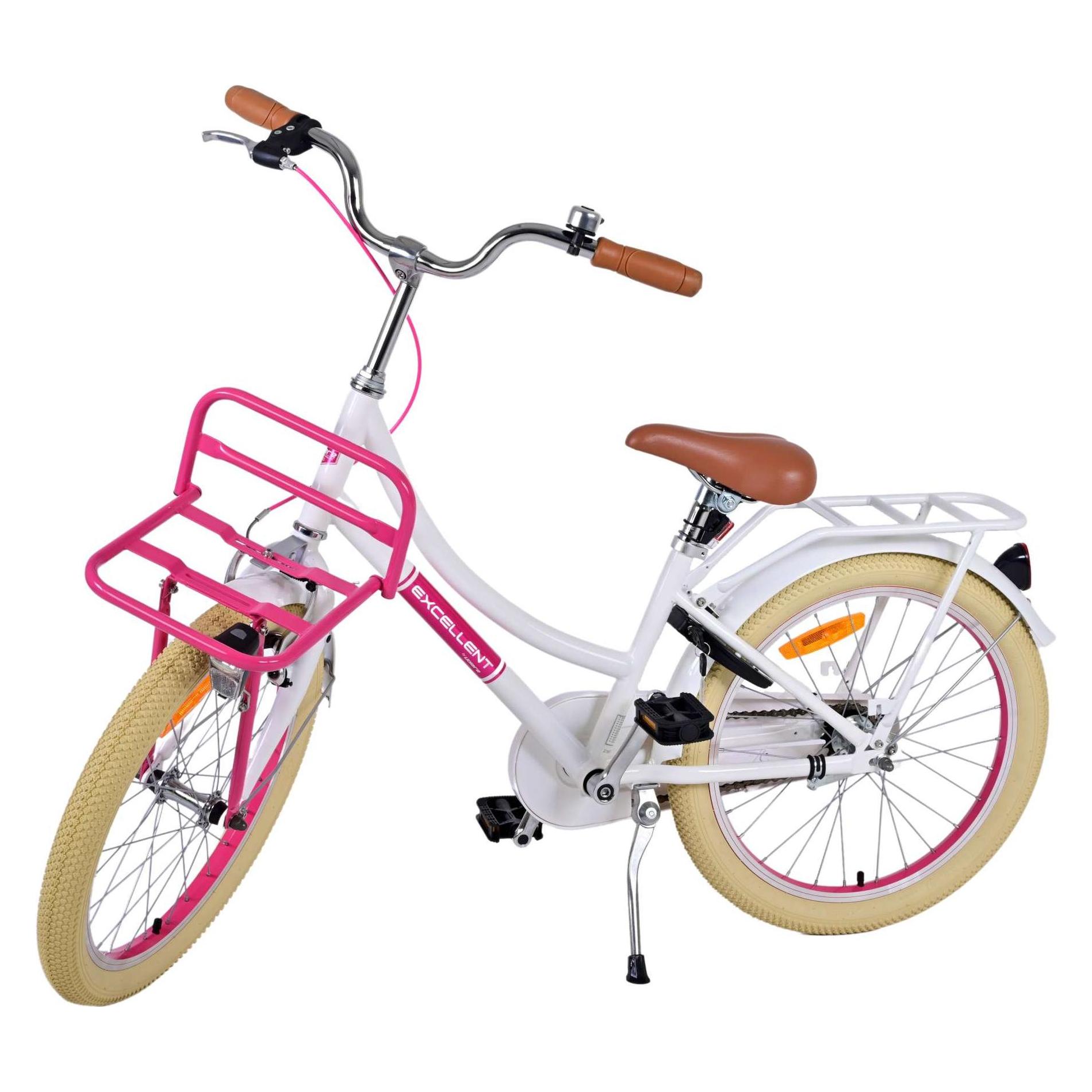 Volare Excellent Kinderfiets - Meisjes - 20 inch - Wit (20") (22136)