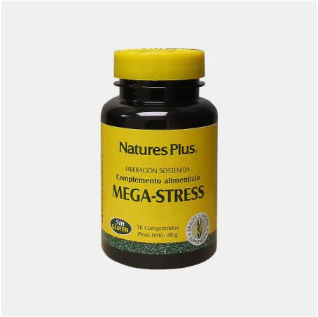 NATURES PLUS MEGA STRESS 30 COMPRIMIDOS