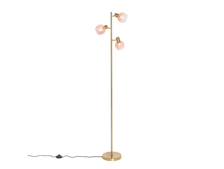 Lampadaire en acier rose