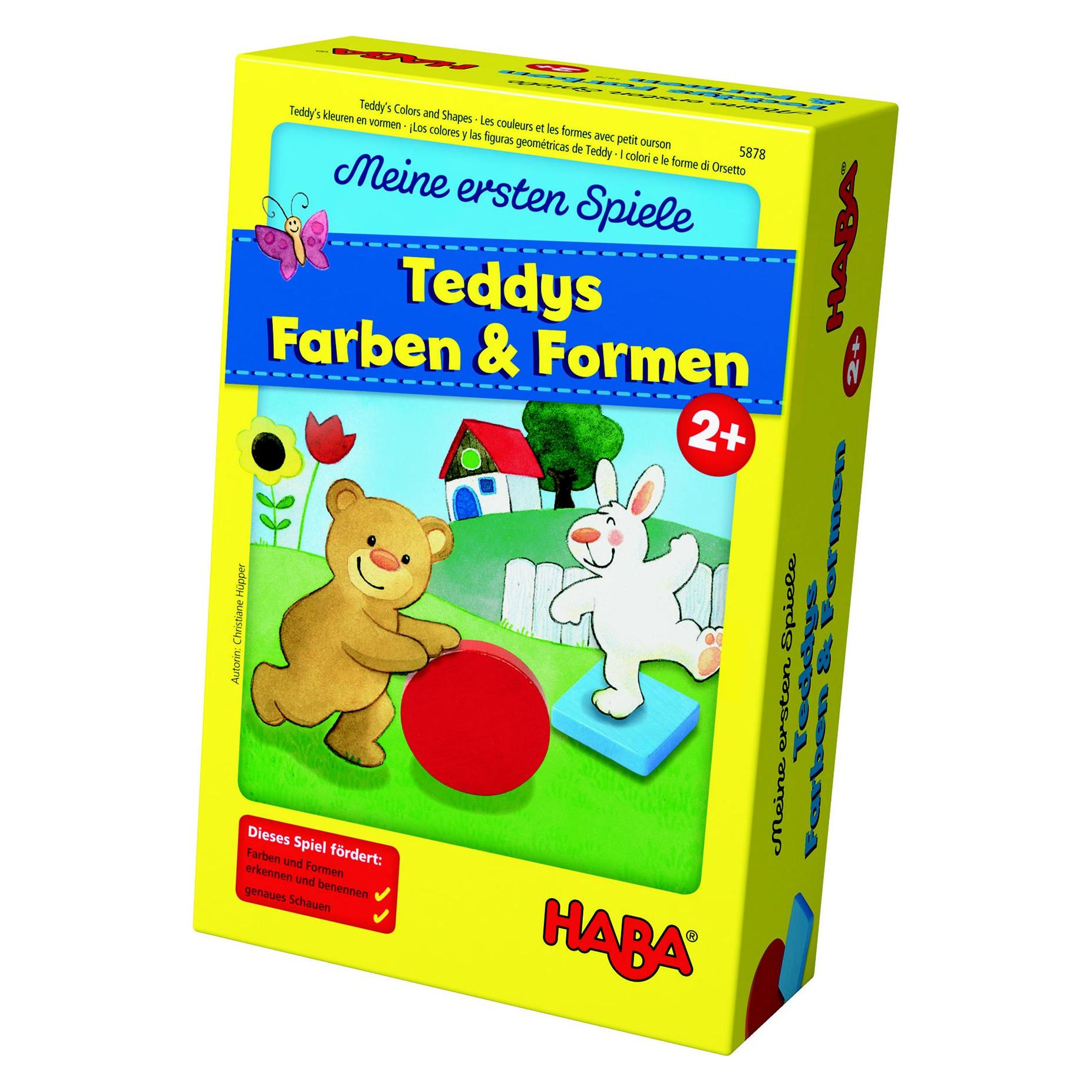 Haba Meine ersten Spiele Teddys Farben und Formen (Deutsch, Englisch, Französisch, Italienisch, Niederländisch, Spanisch, 1 - 4 Spieler) (5878)